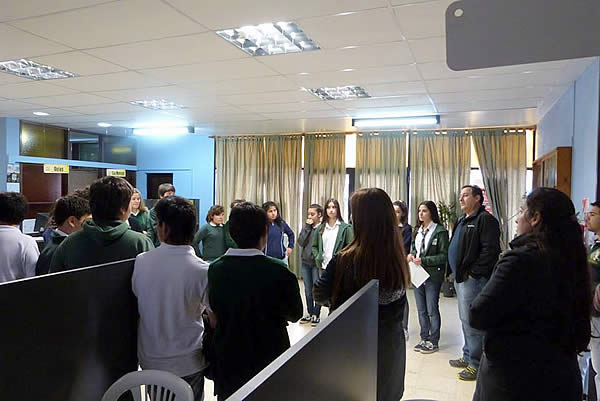El Intendente recibe la visita de alumnos de la Escuela Félix Romero