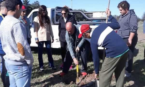 Forestando la Plaza de la Memoria