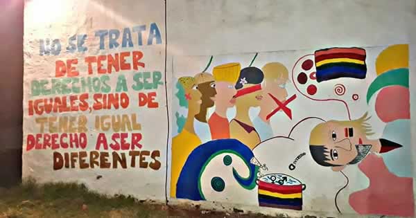 Mural de "La diversidad cuenta"