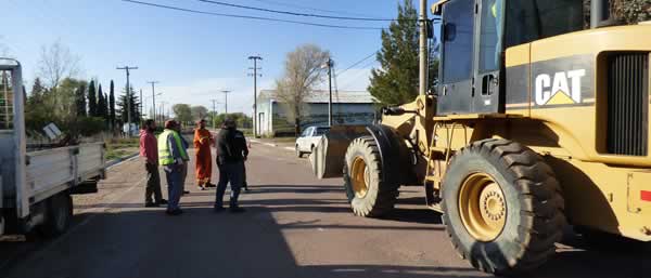 repavimentación del acceso Ruta Provincial 10